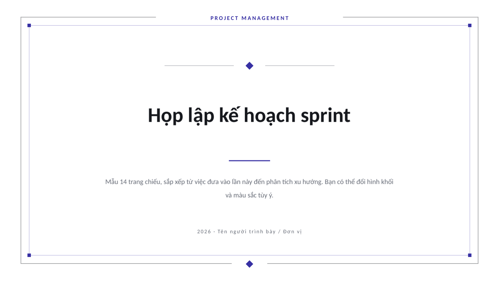 Trang chiếu 1 — Họp lập kế hoạch sprint