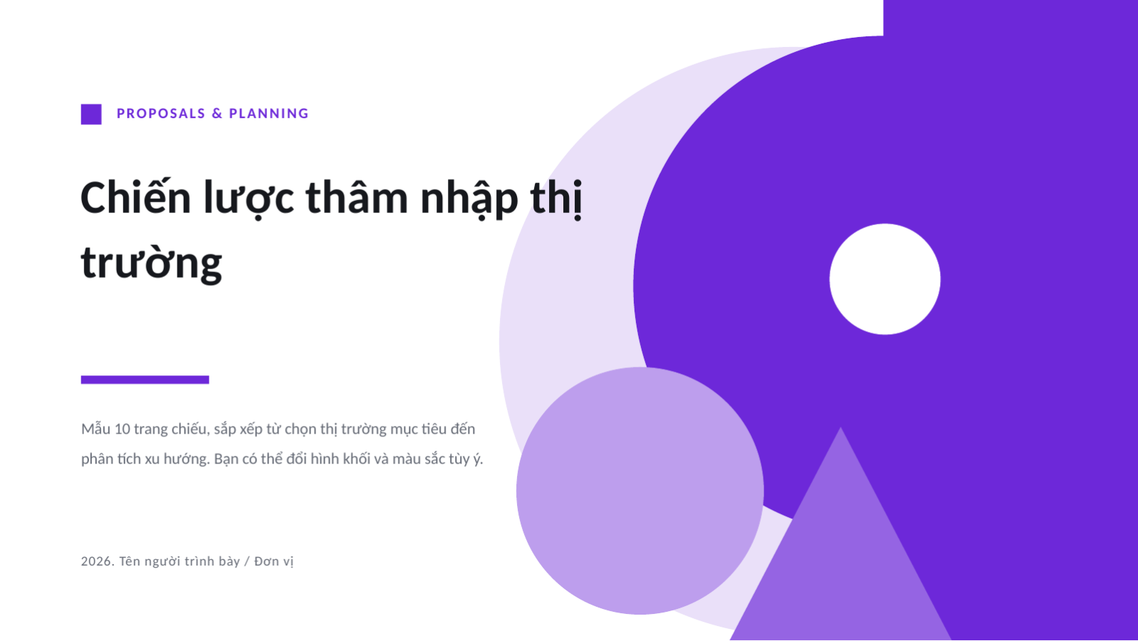Trang chiếu 1 — Chiến lược thâm nhập thị trường