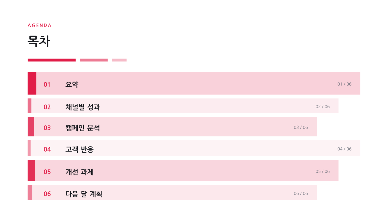 신제품 론칭 자료 슬라이드 2 미리보기