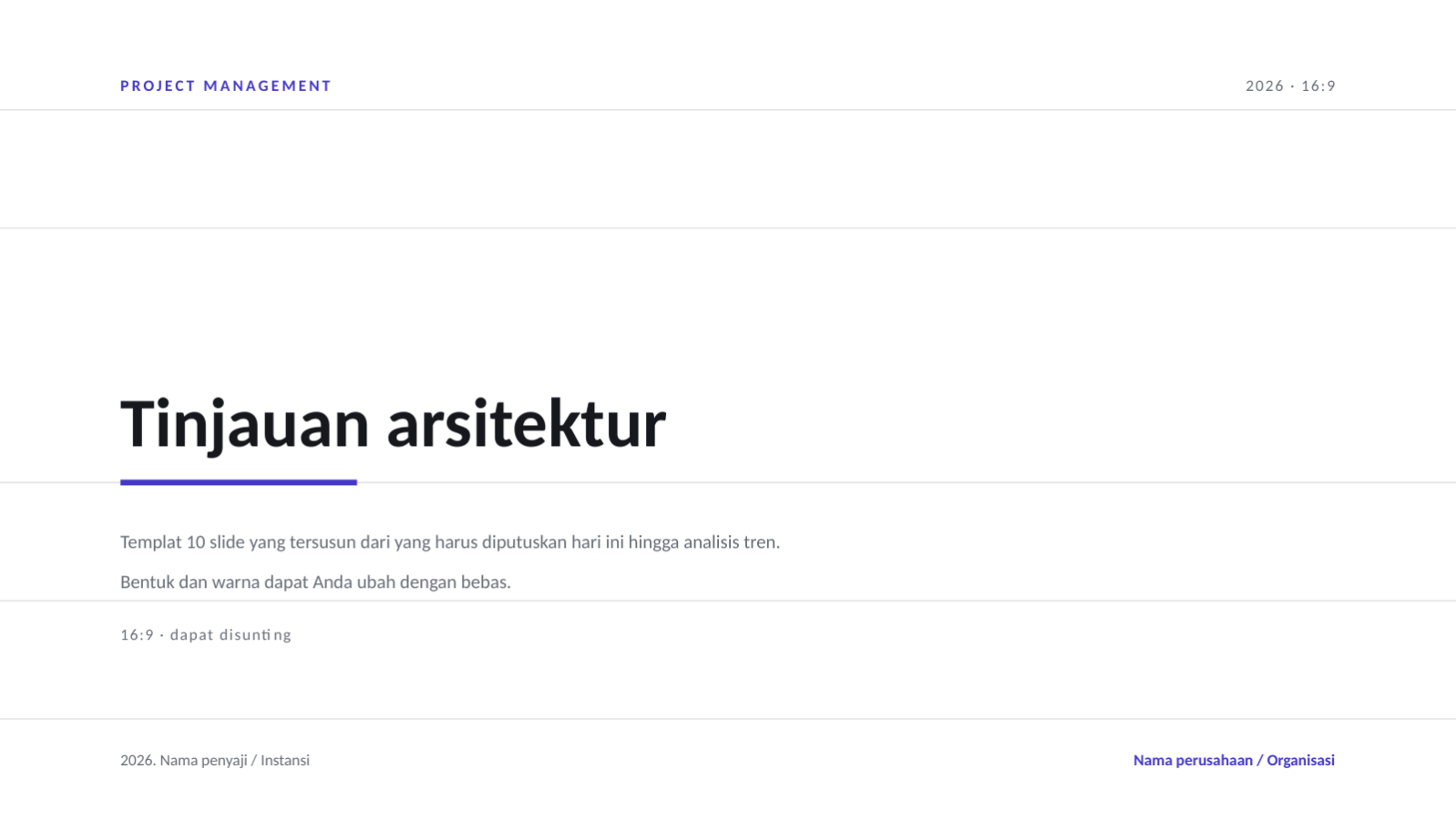 Slide 1 — Tinjauan arsitektur