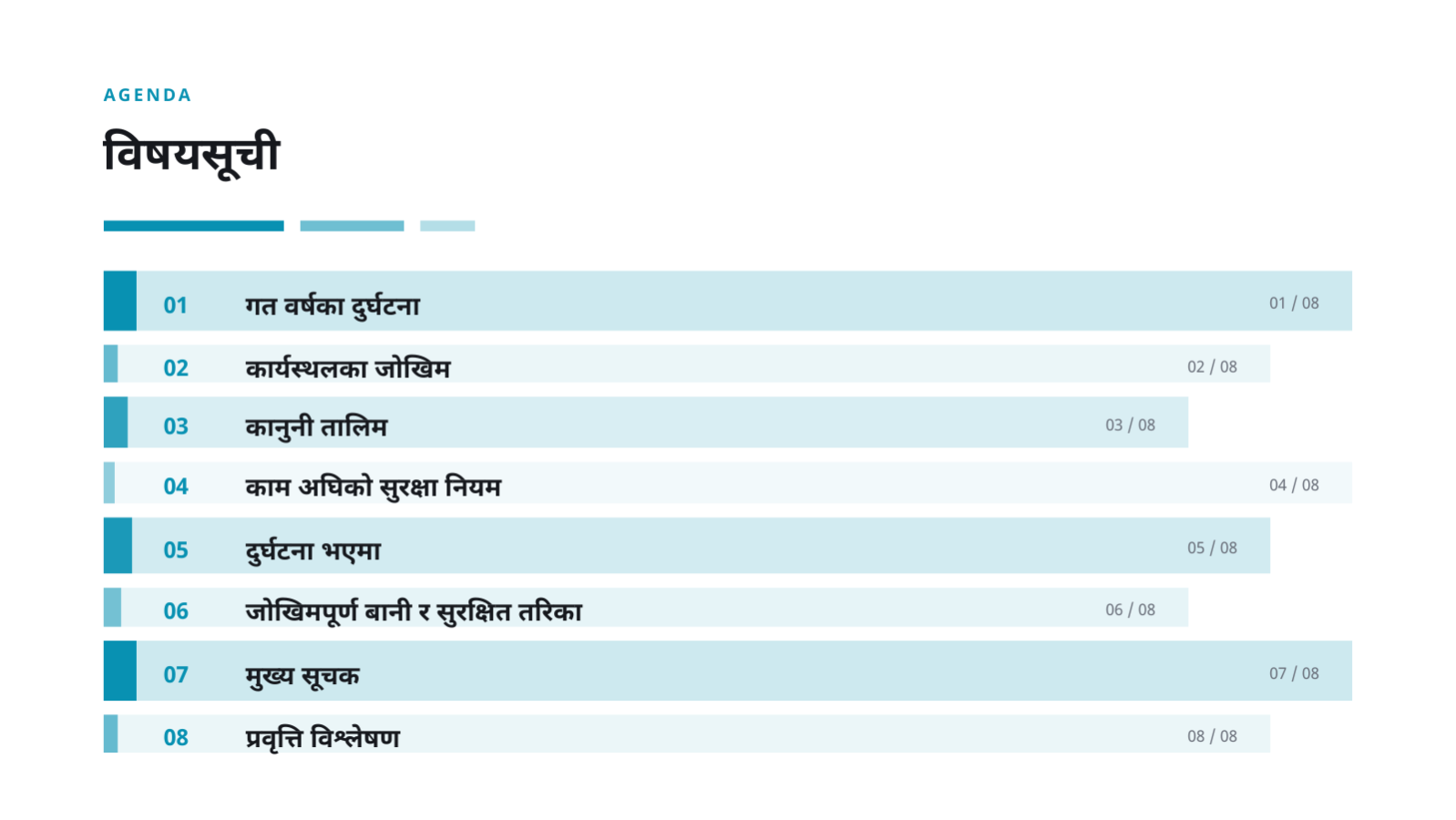 स्लाइड 2 — सुरक्षा तालिम सामग्री