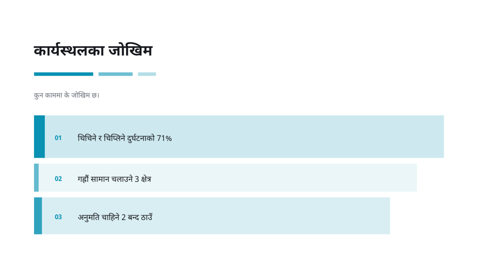 स्लाइड 6 — सुरक्षा तालिम सामग्री