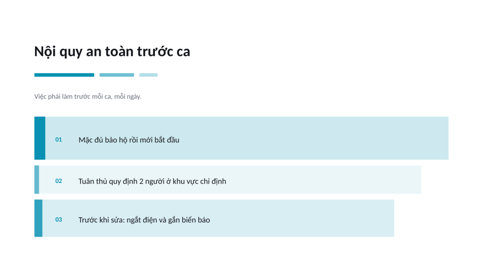 Trang chiếu 10 — Tài liệu huấn luyện an toàn lao động
