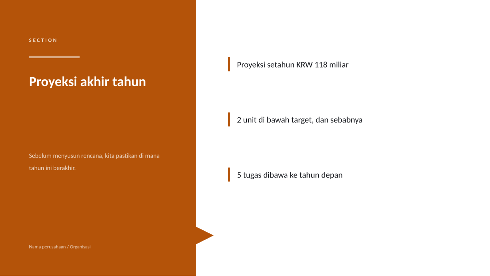 Slide 4 — Presentasi rencana bisnis tahunan
