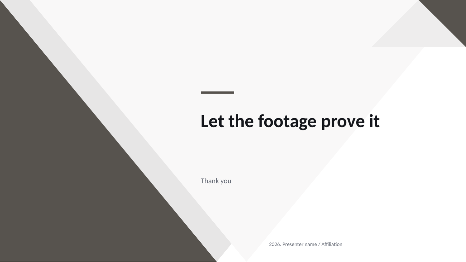 Slide 8 — Video Portfolio Deck