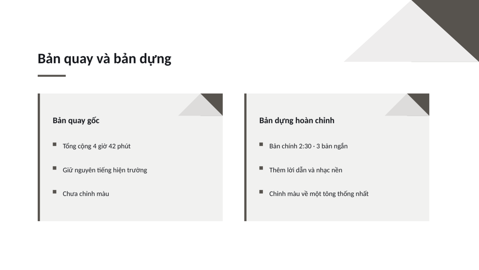 Trang chiếu 5 — Portfolio video