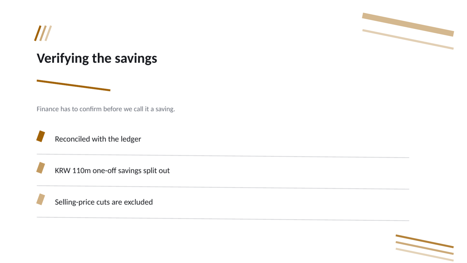 Slide 8 — Cost Reduction Report Deck