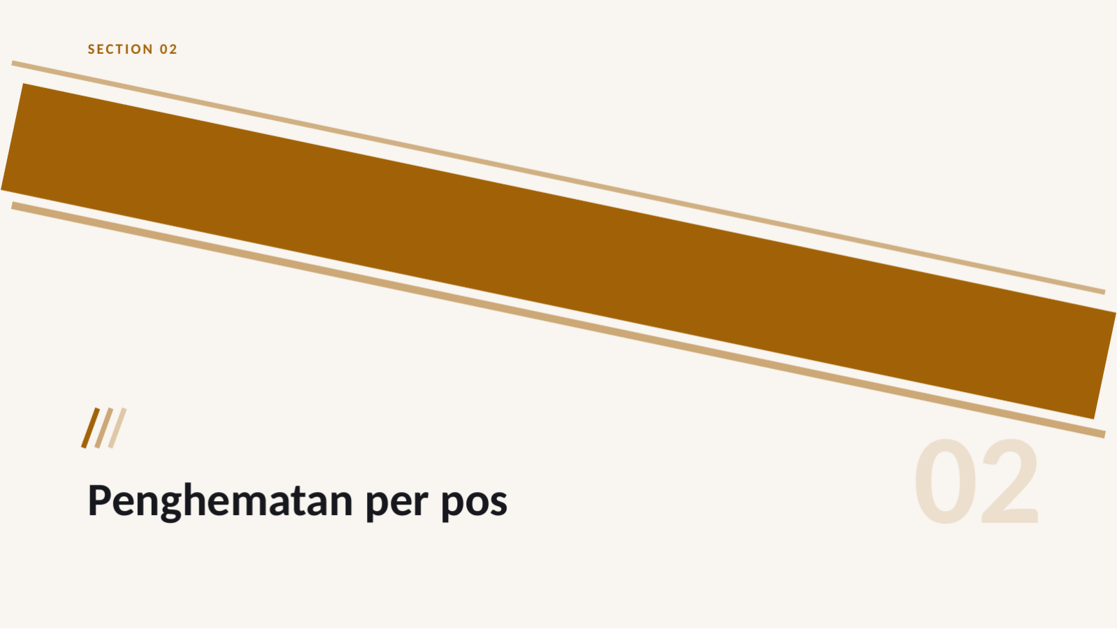 Slide 5 — Laporan penghematan biaya