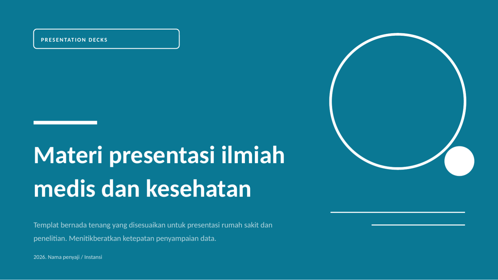 Slide 1 — Materi presentasi ilmiah medis dan kesehatan