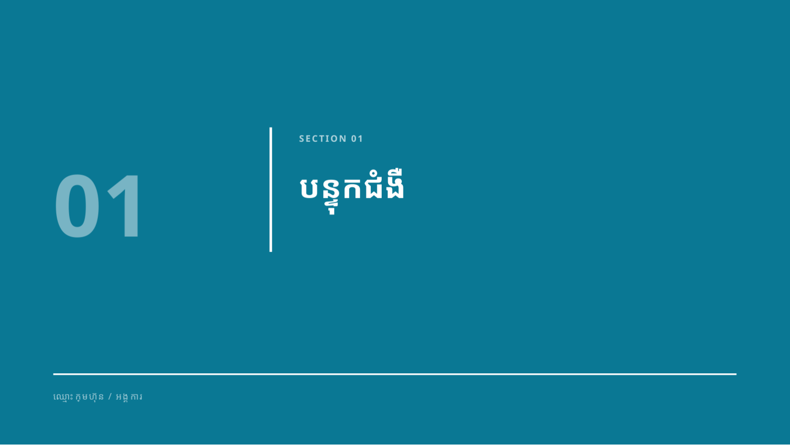 ស្លាយ 3 — ឯកសារបទបង្ហាញ វេជ្ជសាស្ត្រ និងសុខាភិបាល