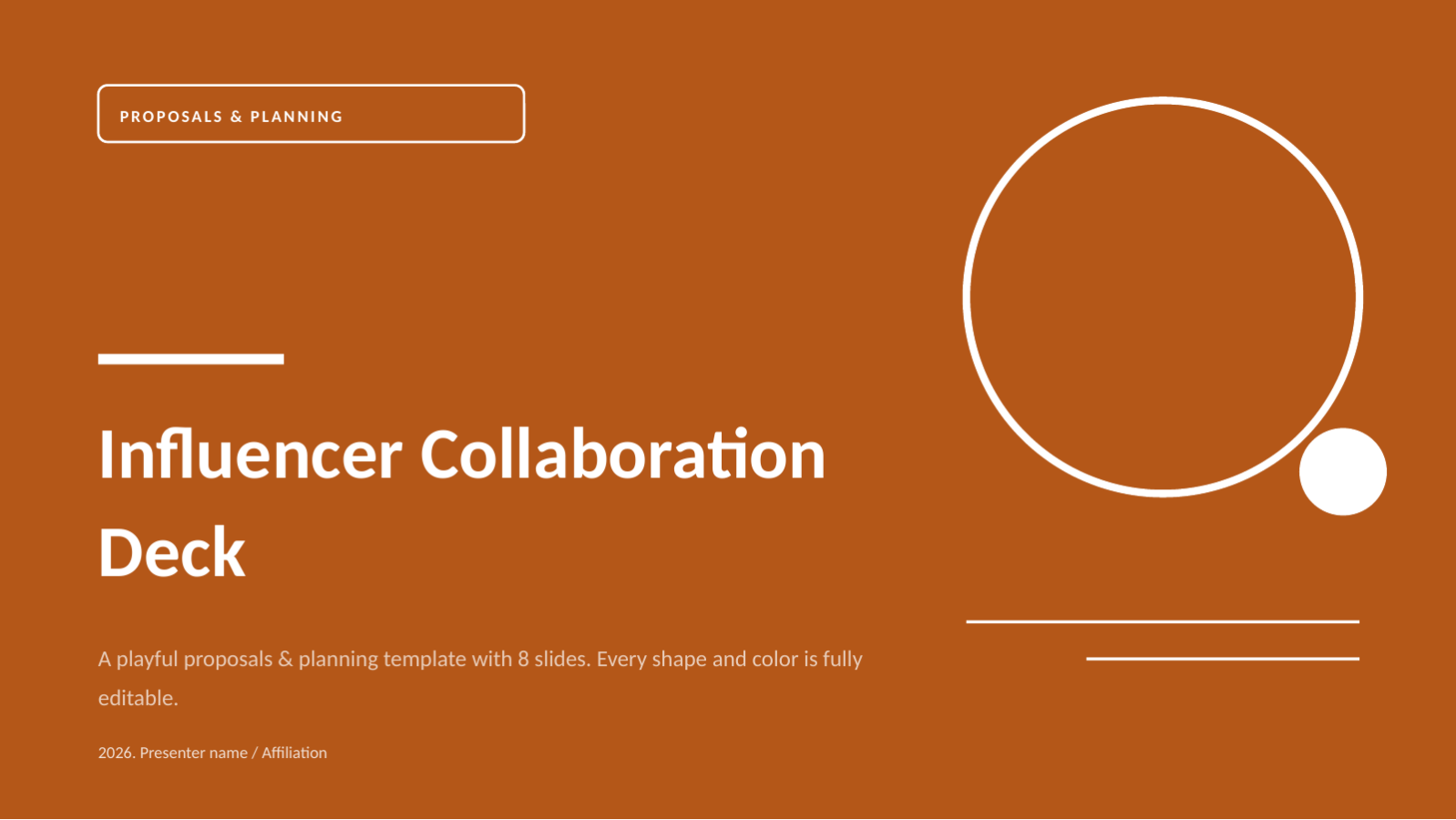 Slide 1 — Influencer Collaboration Deck