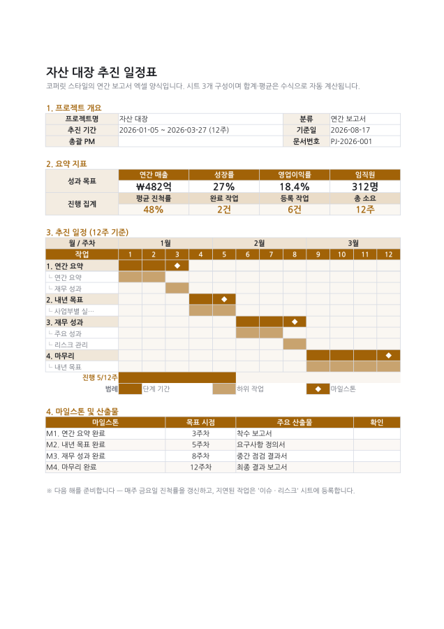 시트 1 — 자산 대장