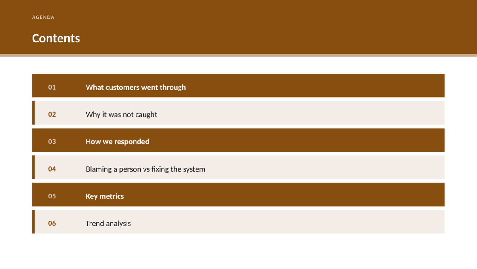 Slide 2 — Incident Postmortem Deck