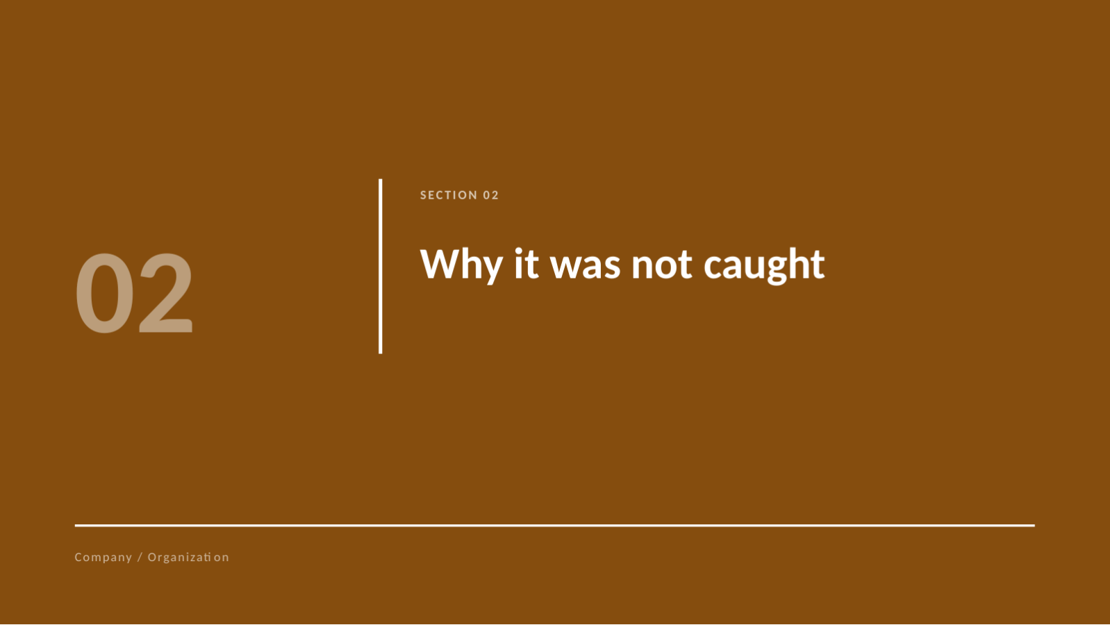 Slide 5 — Incident Postmortem Deck