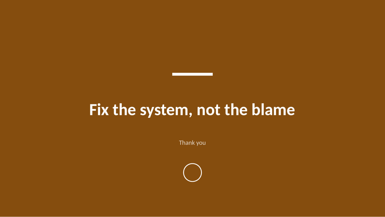 Slide 12 — Incident Postmortem Deck