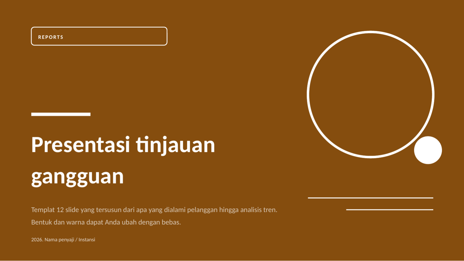 Slide 1 — Presentasi tinjauan gangguan