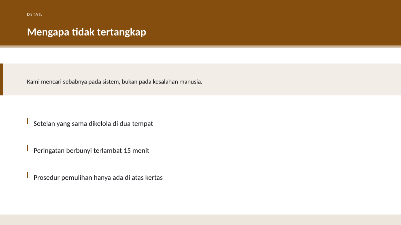 Slide 6 — Presentasi tinjauan gangguan