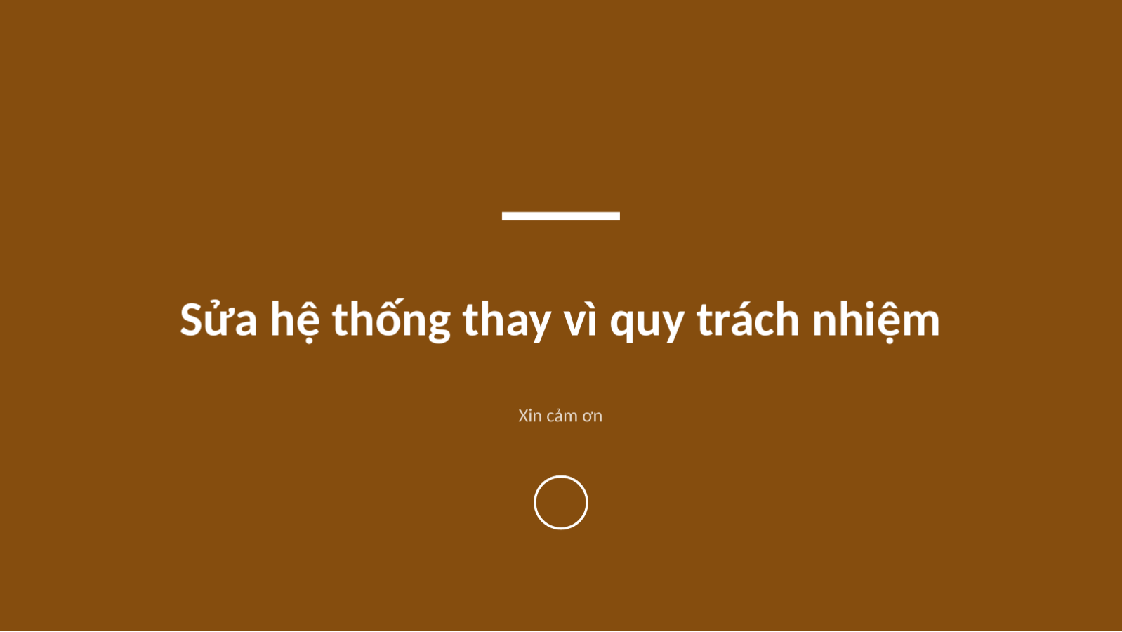 Trang chiếu 12 — Trình bày rà soát sự cố
