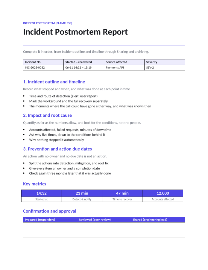 Page 1 — Incident Postmortem Report