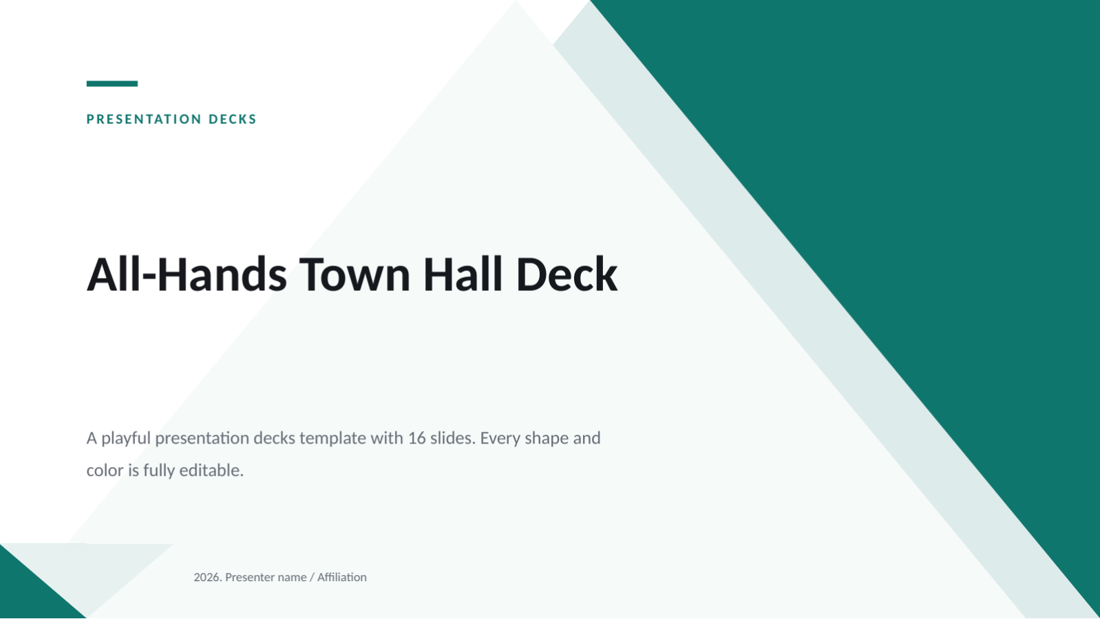 Slide 1 — All-Hands Town Hall Deck