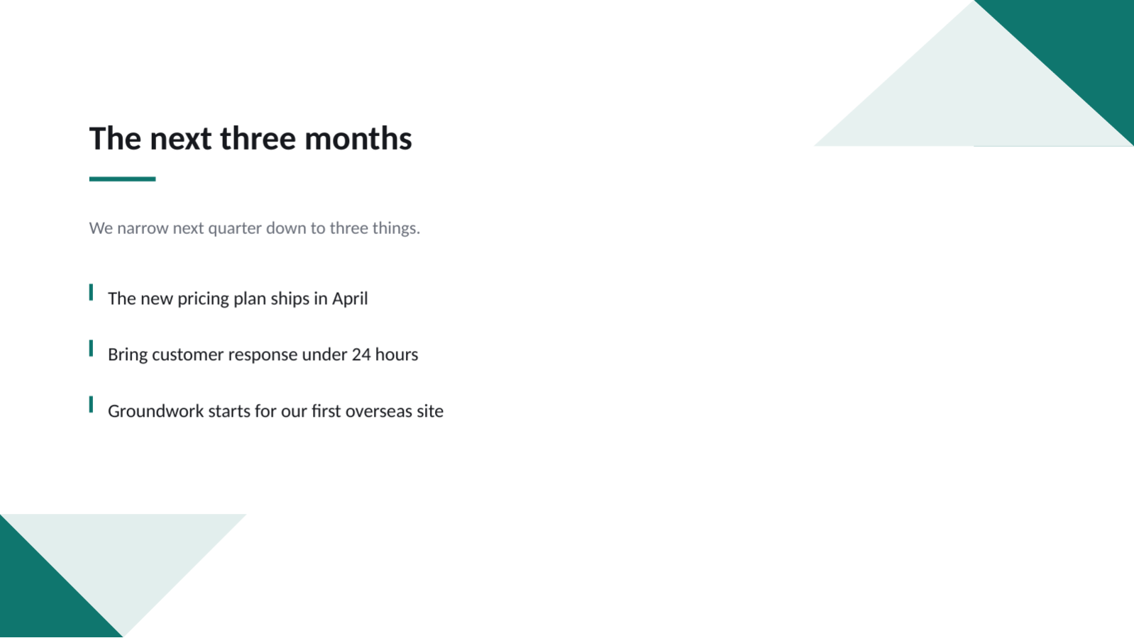 Slide 6 — All-Hands Town Hall Deck