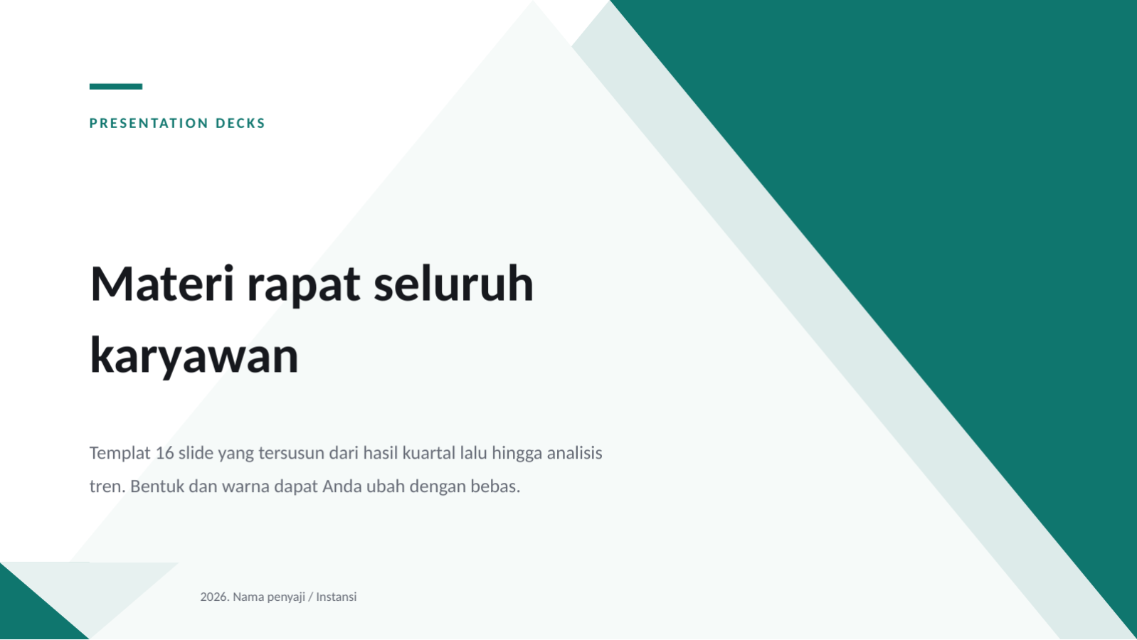 Slide 1 — Materi rapat seluruh karyawan