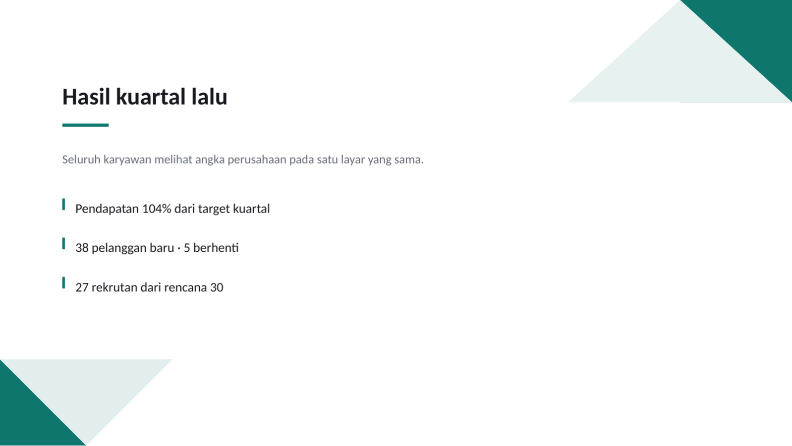 Slide 4 — Materi rapat seluruh karyawan