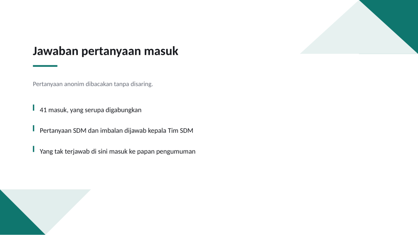 Slide 10 — Materi rapat seluruh karyawan