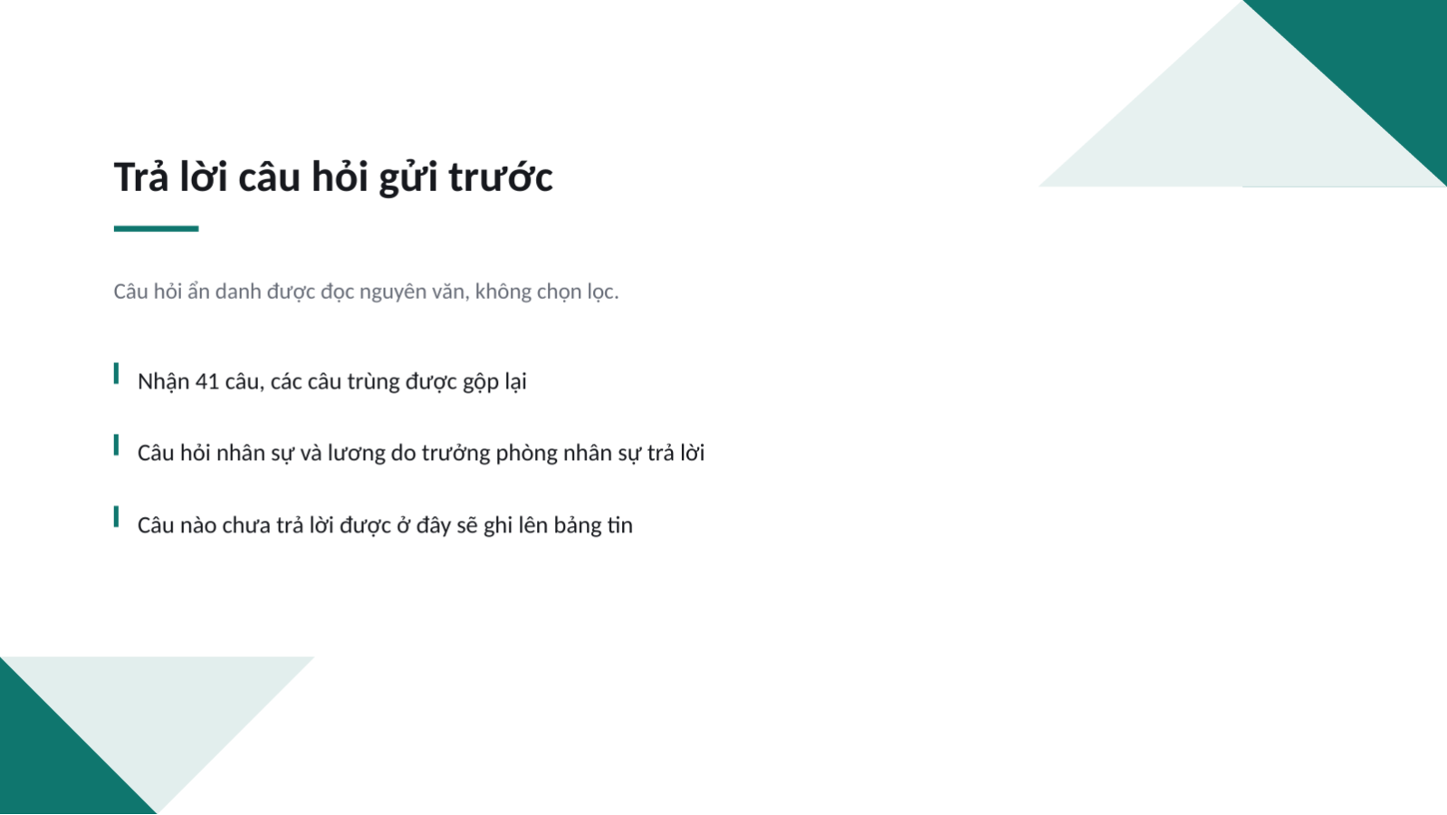 Trang chiếu 10 — Tài liệu họp toàn công ty