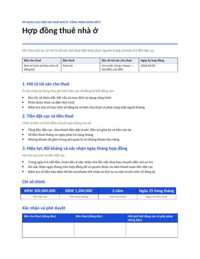 Trang 1 — Hợp đồng thuê nhà ở