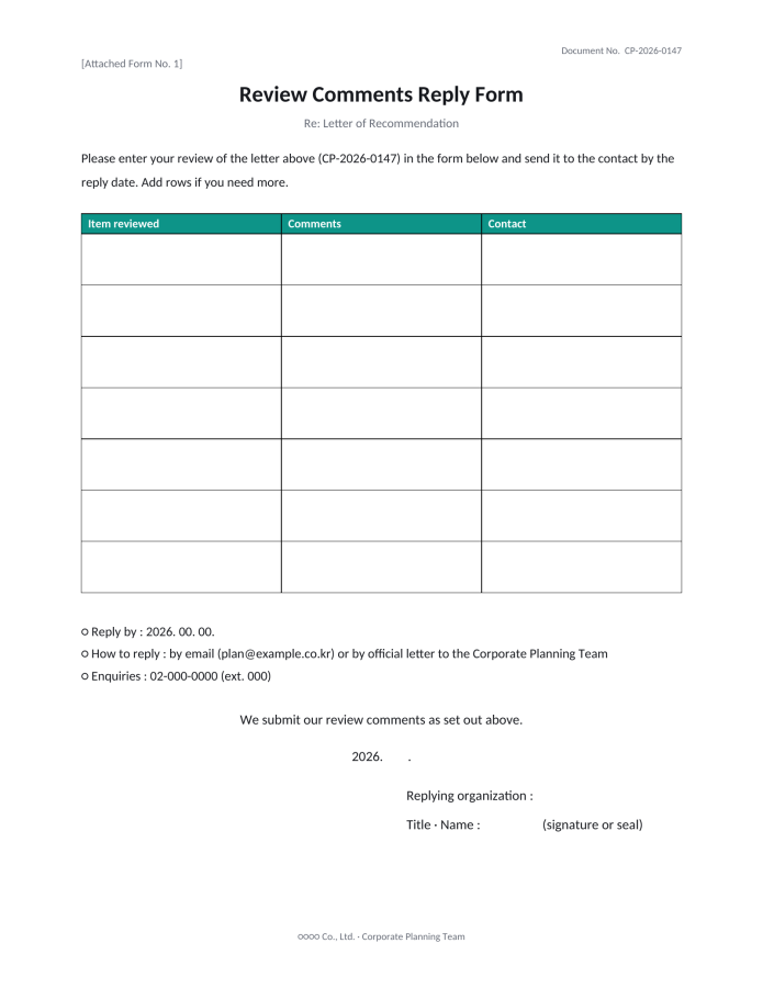 Page 3 — Letter of Recommendation