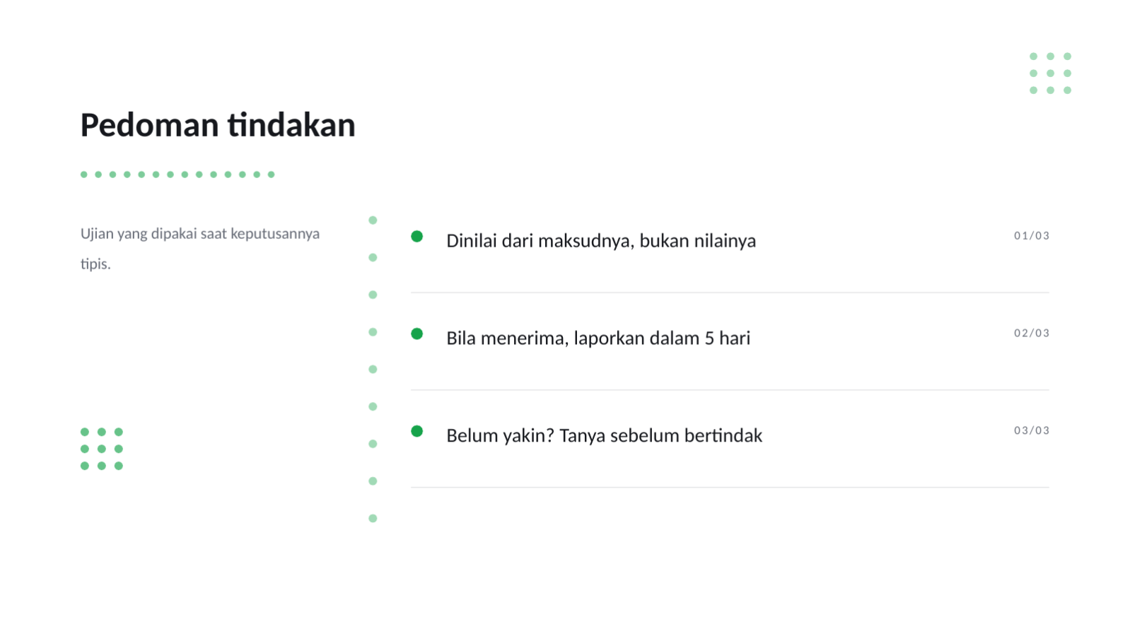 Slide 8 — Pelatihan kepatuhan