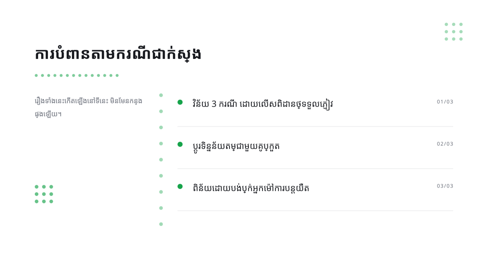 ស្លាយ 4 — ការបណ្តុះបណ្តាលអនុលោមភាព