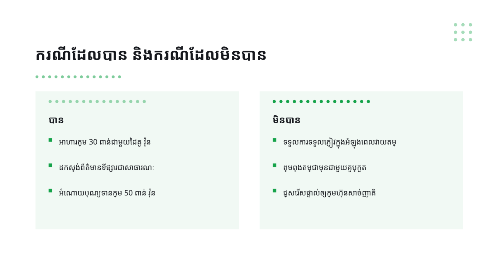 ស្លាយ 11 — ការបណ្តុះបណ្តាលអនុលោមភាព