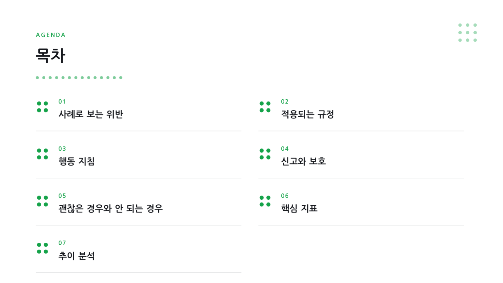 슬라이드 2 — 컴플라이언스 교육