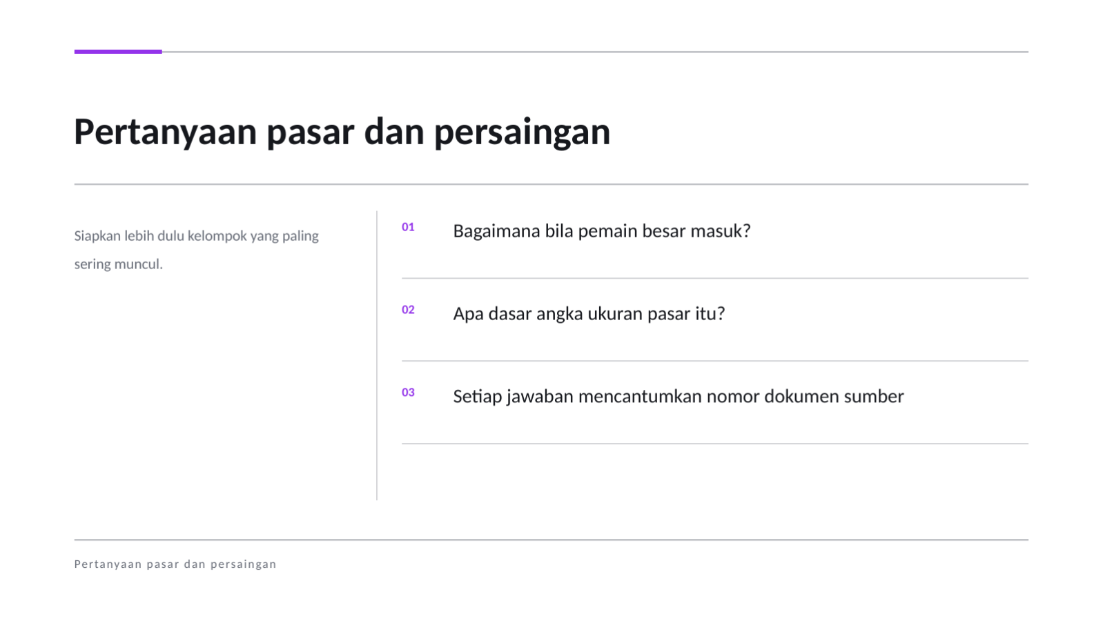 Slide 6 — Materi tanya jawab investor