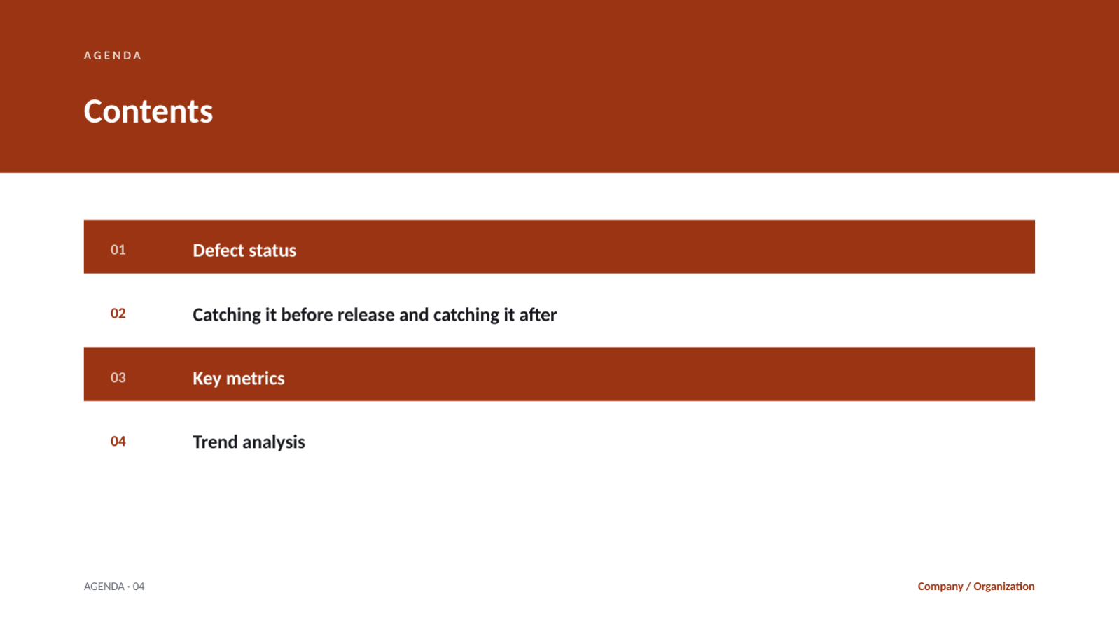 Slide 2 — QA Quality Report Deck
