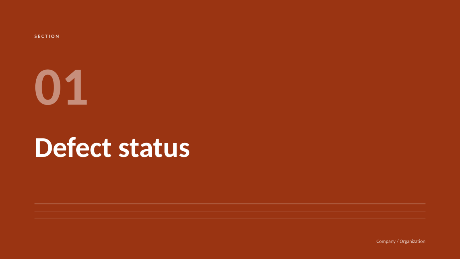 Slide 3 — QA Quality Report Deck