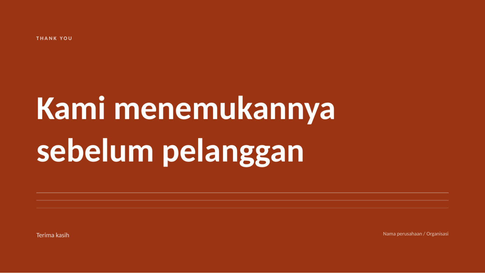 Slide 8 — Laporan kualitas