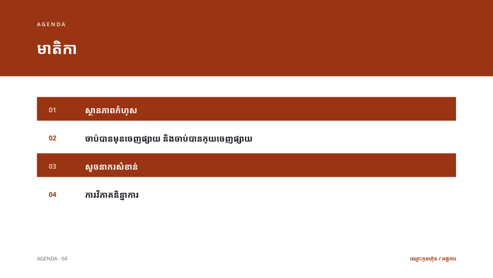ស្លាយ 2 — របាយការណ៍គុណភាព
