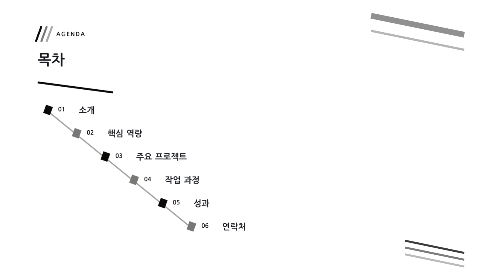 프로젝트 케이스 스터디 슬라이드 2 미리보기