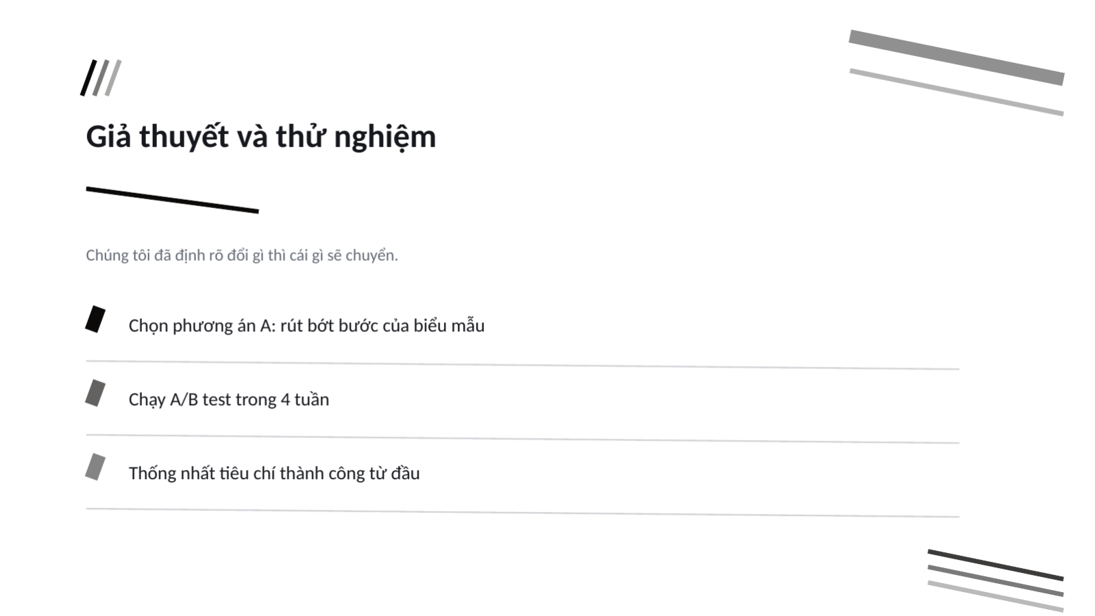 Trang chiếu 8 — Nghiên cứu tình huống dự án