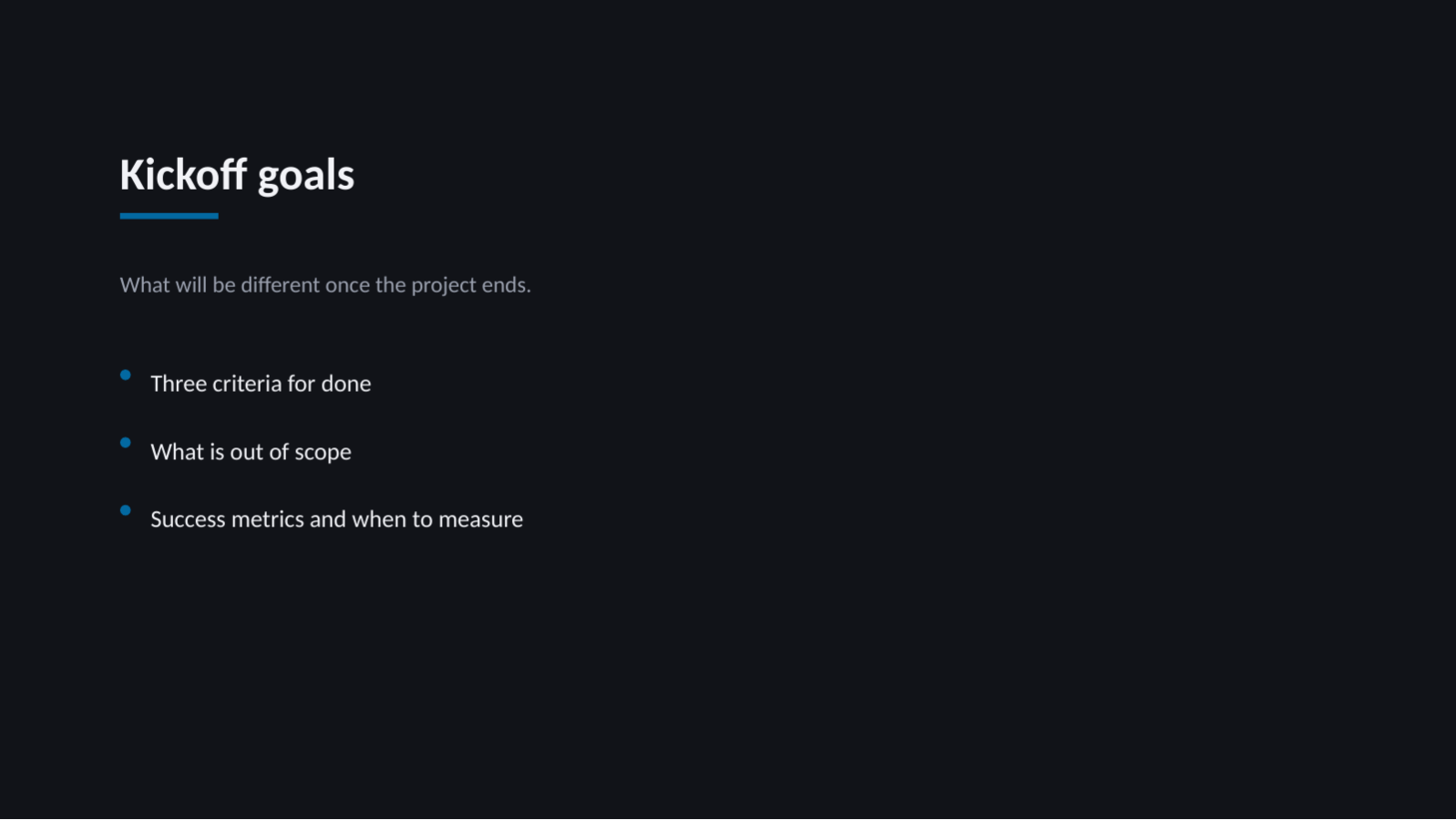 Slide 4 — Project Kickoff Deck