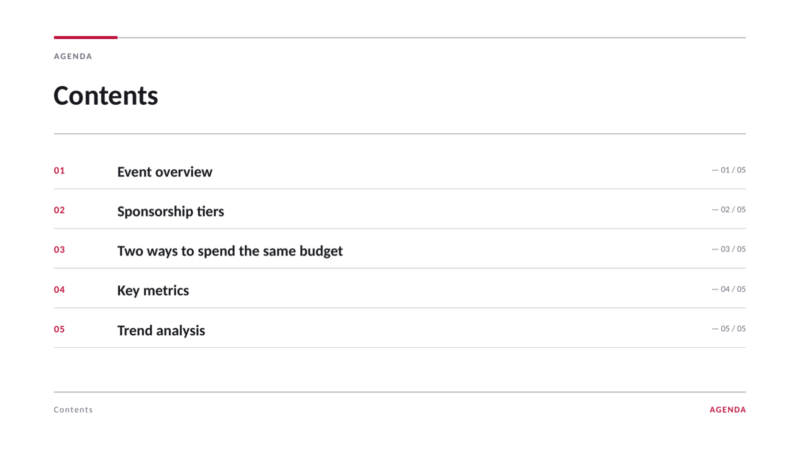 Slide 2 — Event Sponsorship Proposal