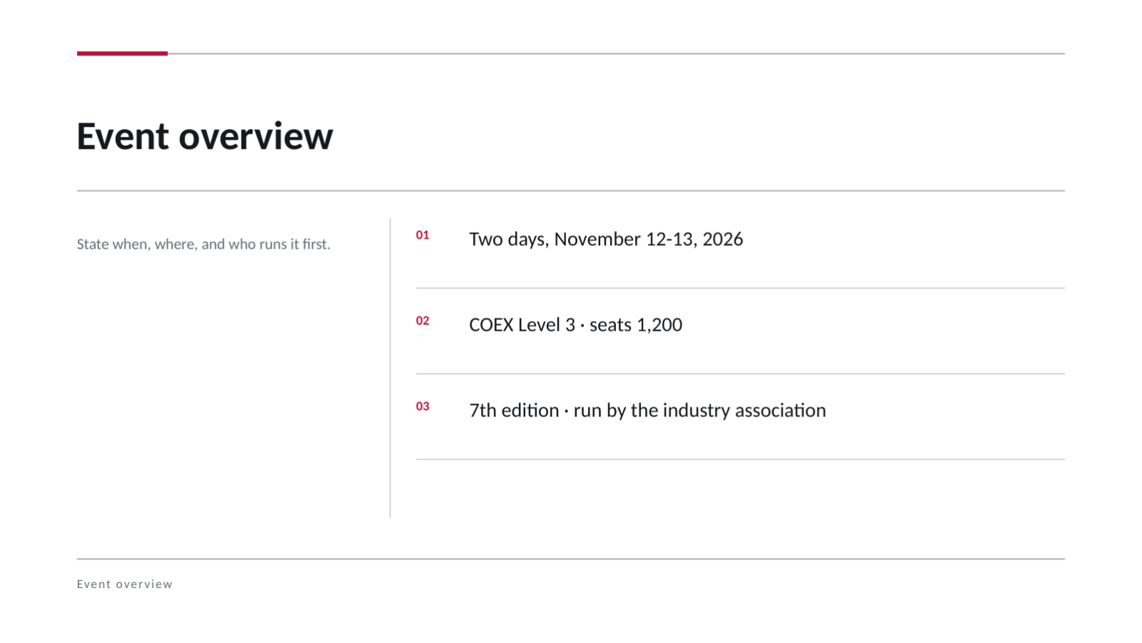 Slide 4 — Event Sponsorship Proposal