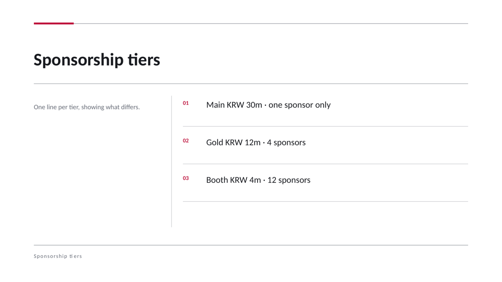 Slide 6 — Event Sponsorship Proposal