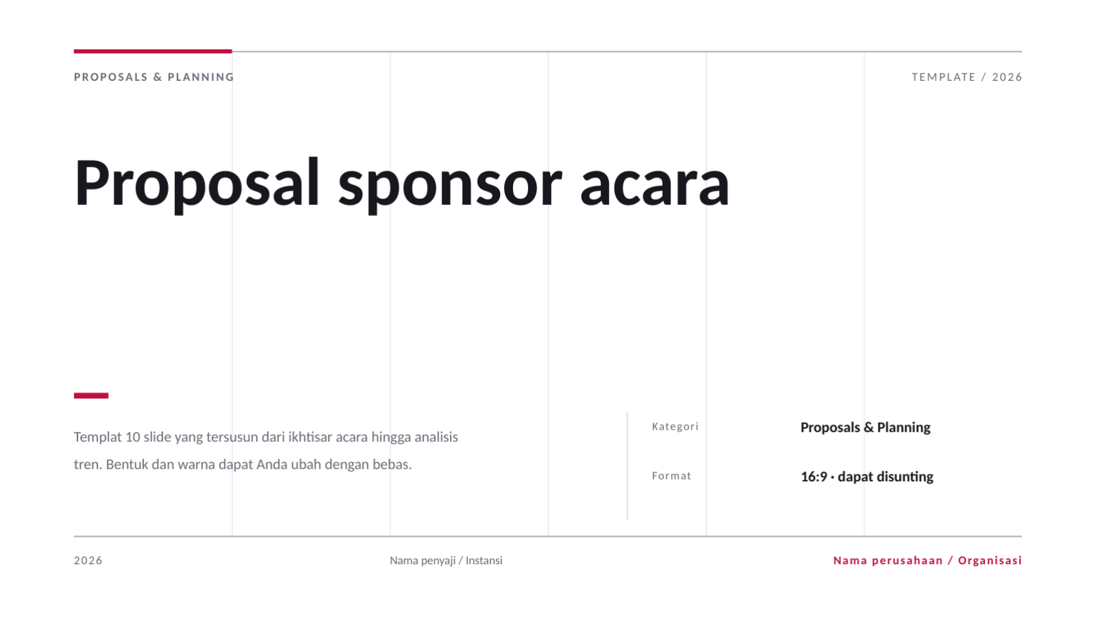 Slide 1 — Proposal sponsor acara