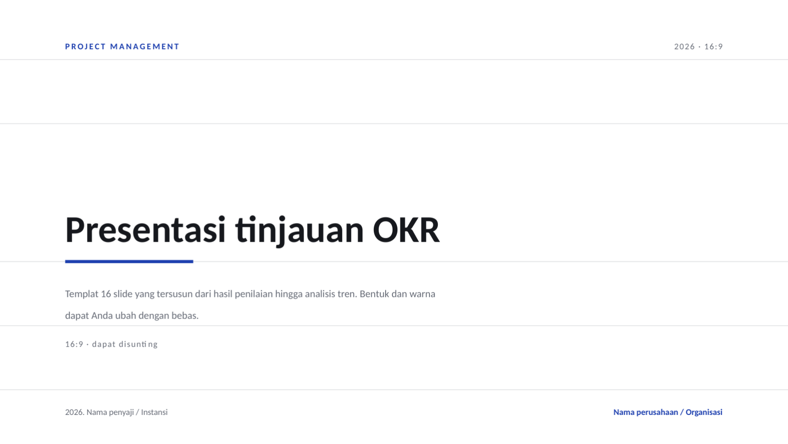 Slide 1 — Presentasi tinjauan OKR