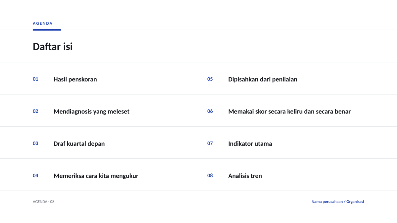 Slide 2 — Presentasi tinjauan OKR
