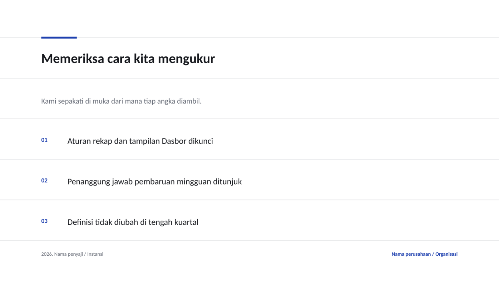 Slide 10 — Presentasi tinjauan OKR